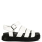 Belcher Faux Leather Gladiator Sandals
