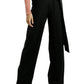 Belted Tie Wide Leg Pants