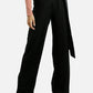 Belted Tie Wide Leg Pants