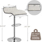 Adjustable Bar Stools Set of 2, Bar Height Stools for Kitchen Counter