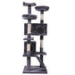 Cat Tree Cat Tower With Catching Ball, Plush Mat, Ladder And Indoor