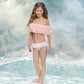 Pink Draped Bikini with Petals