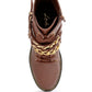 Billy Metal Chain Embellished Biker Boots