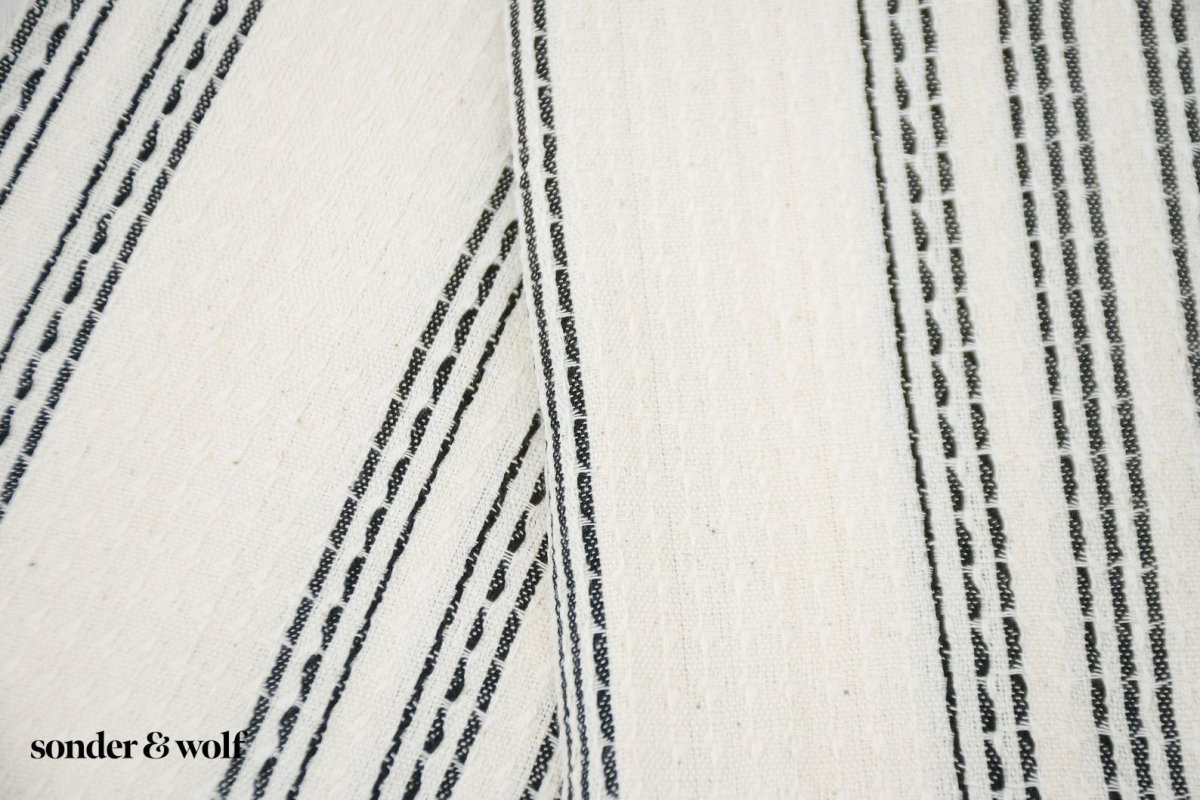 Black & White 3 Stripe | Beach Towel