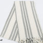 Black & White 3 Stripe | Beach Towel
