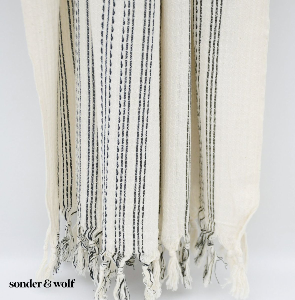 Black & White 3 Stripe | Beach Towel