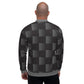 Bomber Jacket for Men - Black and Grey 3d Square Block Pattern