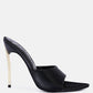 Bottoms Up Strappy Slip On Stiletto Heels