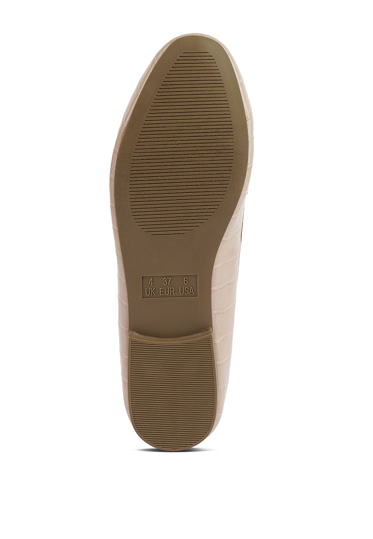 Bro Zone Croc Metail Chain Loafers