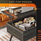 Wood Lift Top Coffee Table with Hidden Compartment and Adjustable