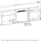 Jensen Open Storage Fireplace Entertainment Center for TV up to 70