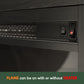 Jensen Open Storage Fireplace Entertainment Center for TV up to 70