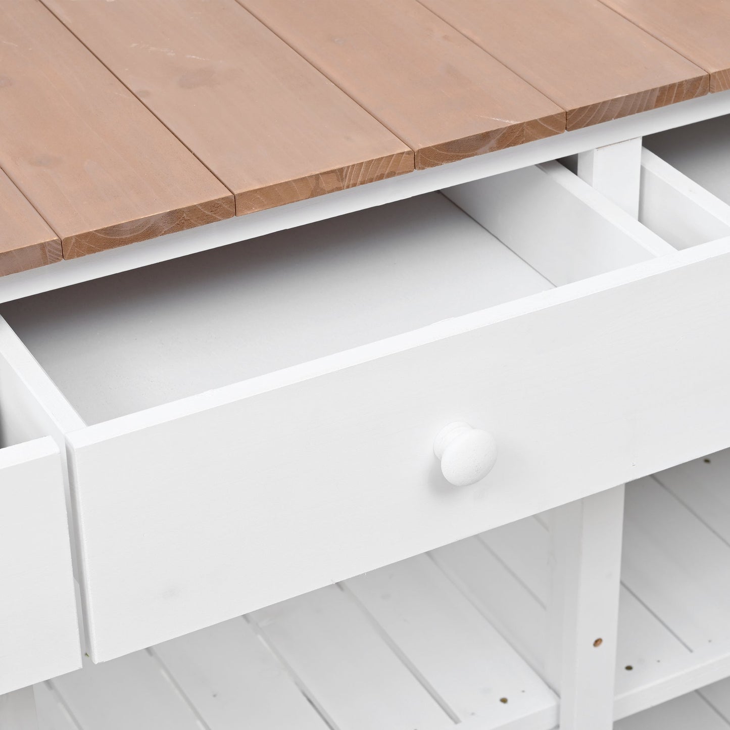 65.7'' H Tall Garden Potting Bench Table with Hutch,Patio Storage