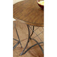 Adele - 3 Piece Dining Set With Round Counter Table - Dark Brown