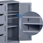 Bathroom Floor Cabinet, Freestanding Storage Organizer Unit Kitchen