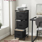File Cabinet with 3 Drawers, Printer Stand, Cube Storage Shelf, for