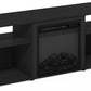 Jensen Open Storage Fireplace Entertainment Center for TV up to 70