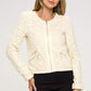 Embroidered Zip-Up Jacket with Zipper Pockets