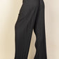 Pleated Stretch Black M