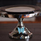 Cake Stand with Turquoise Butterfly (10" Cake Holder)