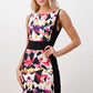 Geometric Floral Print Bodycon Dress