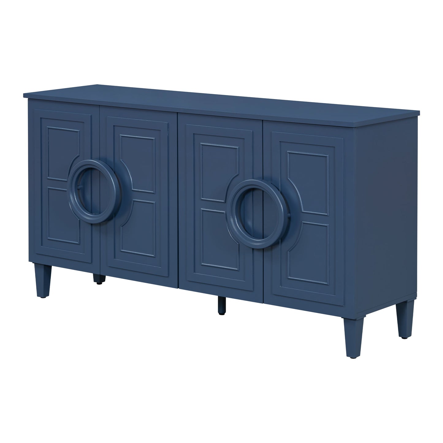 Four-door sideboard with French-Inspired,Suitable for Living Rooms,