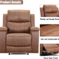 Leather Recliner Chair, Classic and Traditional Manual Recliner Chair