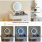 Dressing Table With LED Lights Glass Top Dressing Table With