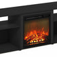 Jensen Open Storage Fireplace Entertainment Center for TV up to 70