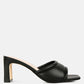 Celine Quilted Italian Block Heel Sandals