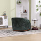 Swivel Barrel Chair, Comfy Round Accent Sofa Chair for Living Room,