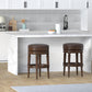 Pullman 31 Inch Tall Bar Height Upholstered Backless Barstool in Dark