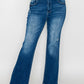bytos Full Size High Rise Bootcut Jeans with Pockets