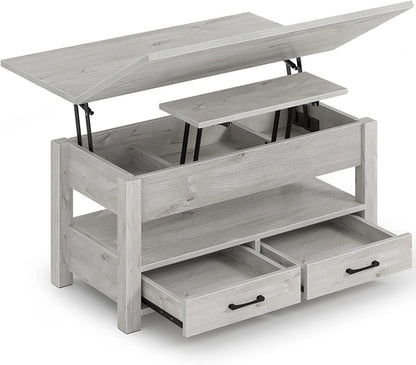 Coffee Table Lift Top, Multi-Function Convertible Coffee Table with