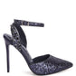 Cloriss Diamante Embellished Glitter High Heels