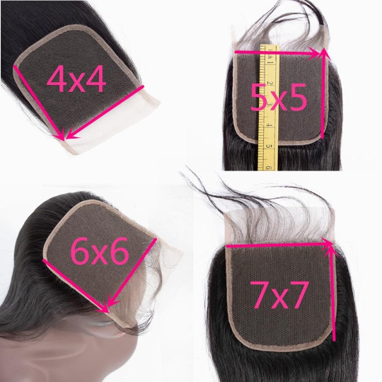 10A Grade 4x4 Brazilian Body Wave 5x5 Lace 6x6 Closure Remy Human Hair - Walbiz.com
