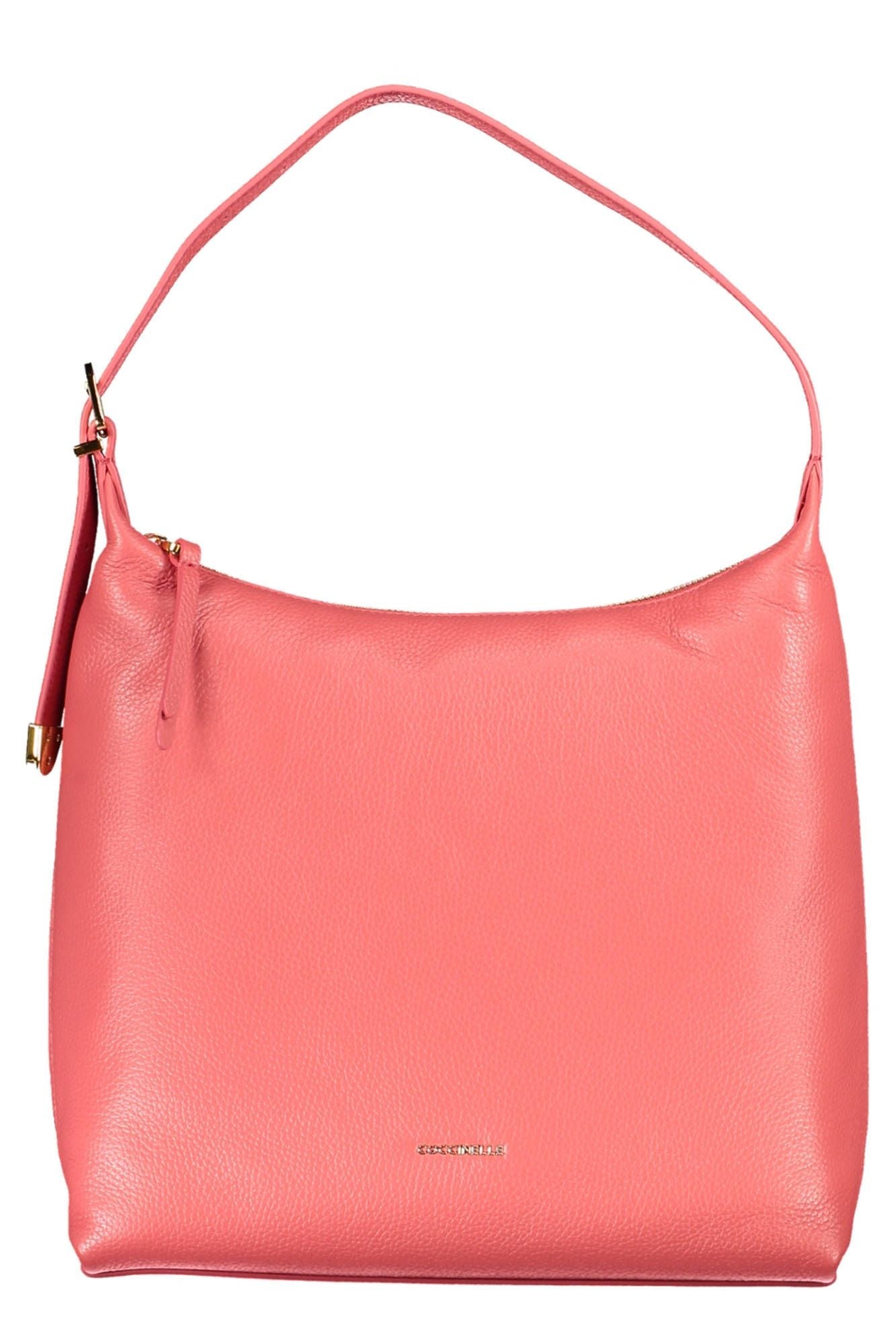 Coccinelle Pink Leather Handbag - Walbiz.com