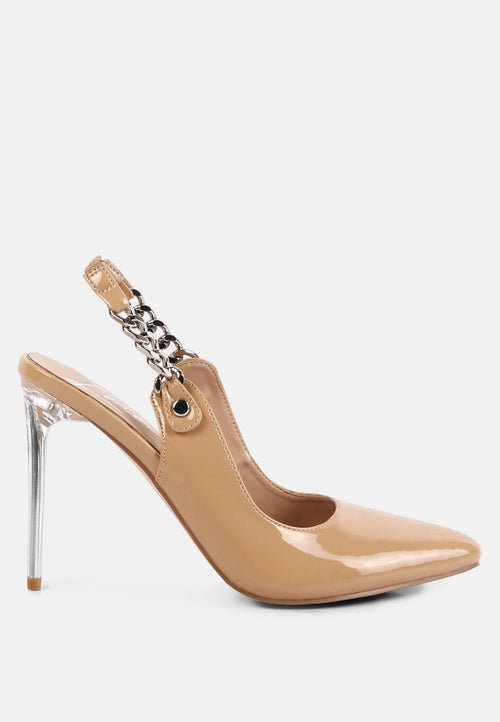 Coveted Stiletto Heeled Slingback Sandals