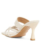 Chiri Criss Cross Strap Spool Heel Sandals