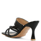 Chiri Criss Cross Strap Spool Heel Sandals