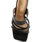 Chiri Criss Cross Strap Spool Heel Sandals