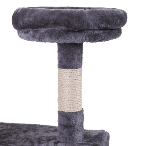 Cat Tree Cat Tower With Catching Ball, Plush Mat, Ladder And Indoor