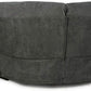 Modern Sectional Sofa Manual Recliner, Grey Fabric