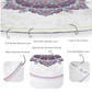 Mandala Yoga Room Round Rug, Meditation Room Circle Carpet, Non Slip