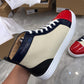 Men's High Top Casual Board Shoes Crocodile Pattern Sports Leather