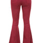 Bell Bottom Jean in Wine - Inseam 30\"