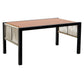 Multi-person Outdoor Iron Sofa Set with A table, Rattan Decoration,