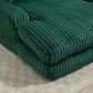 Corduroy lazy sofa With 3 back pillows,Comfy Sofa- Deep Seat Couch for