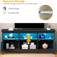 Farmhouse TV Stand for 65 Inch TV, Entertainment Centre with Power