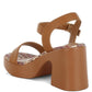 Kolata Faux Leather Pin Buckle Platform Heels